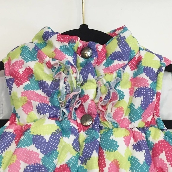 KIDS Headquarters Hearts and Ruffles Puffer Vest Size 3T Valentine's Day Toddler - Picture 2 of 7
